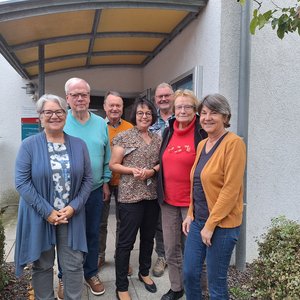  v.l.n.r.: Christa Hecht-Fluhr, Lothar Brück, Thomas Biggel, Monika Knop, Meinrad Ehrle, Gisela Neumann, Kirsten Dreher