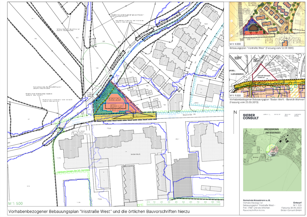 Lageplan Irisstraße West - Flst. 1788