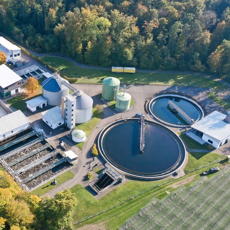 Luftaufnahme Kläranlage in Kressbronn a. B.