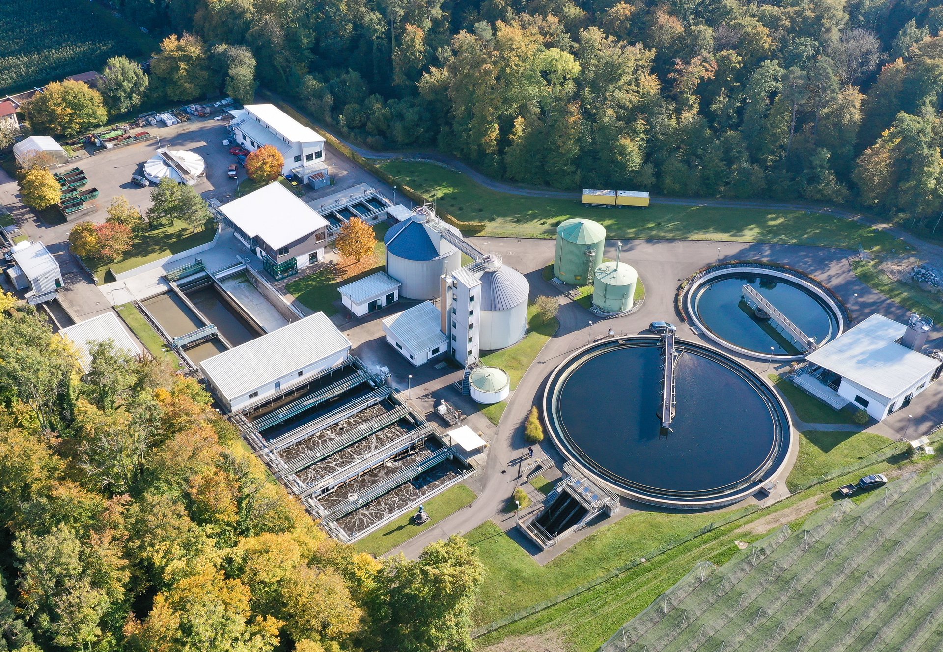 Luftaufnahme Kläranlage in Kressbronn a. B.